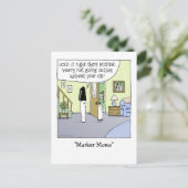 De Grappige Cartoon van de teller "van de Mamma's" Briefkaart (Staand voorkant)