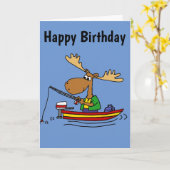 De grappige Cartoon van de Visserij van Kaart (Gele Bloem)