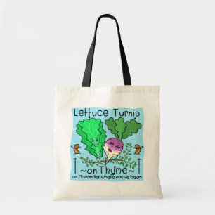 De grappige Cartoon van de Woordspeling van de Tote Bag