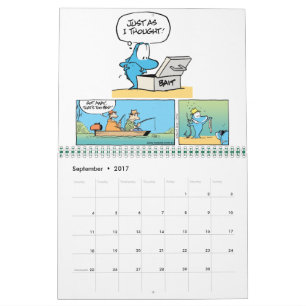 De grappige Dierlijke Kalender van de Cartoon