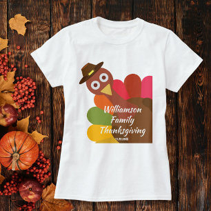 De grappige Douane van de Familie van Turkije van T-shirt