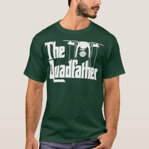 De grappige drone van de Quadfather-vader vliegt T-shirt