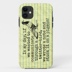 De grappige Duif van de Vogel van de Tjilpen van iPhone 11 Hoesje