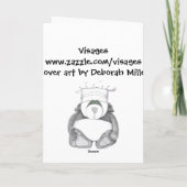 De grappige Eend van de Cartoon van Pasen Feestdagen Kaart (Achterkant)