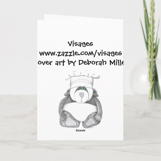 De grappige Eend van de Cartoon van Pasen Feestdagen Kaart (Achterkant)