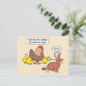 De grappige Eieren van de Chocolade van de Feestdagenkaart (Staand voorkant)