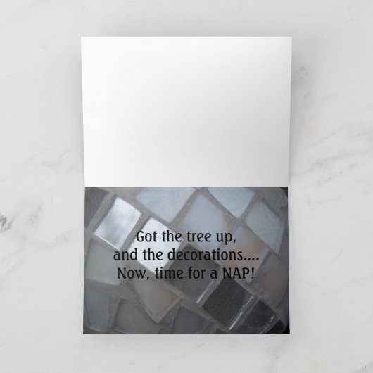 De grappige Engelse Kerstkaarten van de Buldog! Feestdagen Kaart (Binnen)