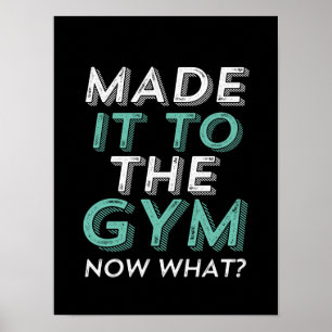 De grappige fitness-workshop maakte het voor Gym n Poster