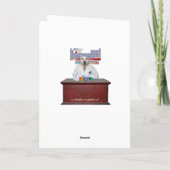 De grappige Gediplomeerde van de Chemie van het Kaart (Achterkant)