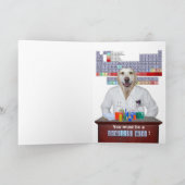 De grappige Gediplomeerde van de Chemie van het Kaart (Binnen)