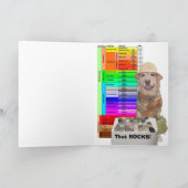 De grappige Gediplomeerde van de Geologie van het Kaart (Binnen)