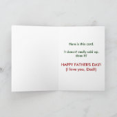 De grappige Gelukkige Kaart van de Dag van Vaders (Binnen)