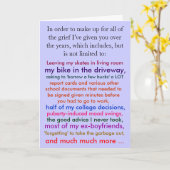 De grappige Gelukkige Kaart van de Dag van Vaders (Gele Bloem)