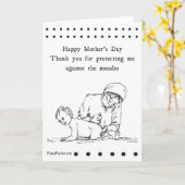 De grappige Gelukkige Kaart van het Moederdag (Gele Bloem)