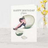 De grappige Gelukkige Schitterende Verjaardag van Kaart (Gele Bloem)