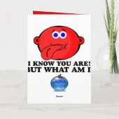 De grappige Gemiddelde Kerstkaart van de Zuster of Feestdagen Kaart (Achterkant)