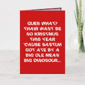 De grappige Gemiddelde Kerstkaart van de Zuster of Feestdagen Kaart (Voorkant)