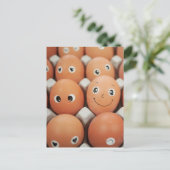 De grappige Gezichten van het Ei - de Druk van het Briefkaart (Staand voorkant)