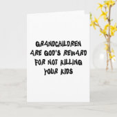 De grappige Gift van Grootouders Kaart (Gele Bloem)