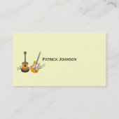 De grappige Gitarist van de Musicus van de Speler Visitekaartje (Achterkant)