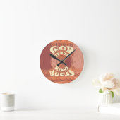 De grappige God zegent u Gouden Kenia Hakuna Ronde Klok (Huis)