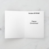 De grappige Grap van de Belasting van de Kerstman Feestdagen Kaart (Binnen)