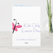 De grappige Grap van de Paashaas Feestdagen Kaart (Achterkant)