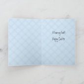 De grappige Grap van de Paashaas Feestdagen Kaart (Binnen)