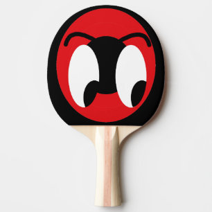 De grappige Grappige Lach CricketDiane van de Ogen Tafeltennisbatje