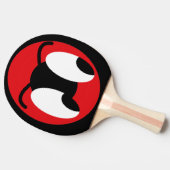 De grappige Grappige Lach CricketDiane van de Ogen Tafeltennisbatje (Zijkant)