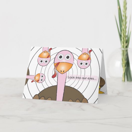 De grappige Groet van de Thanksgiving Feestdagen Kaart (Voorkant)