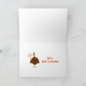 De grappige Groet van de Thanksgiving van de Dag Feestdagen Kaart (Binnen)