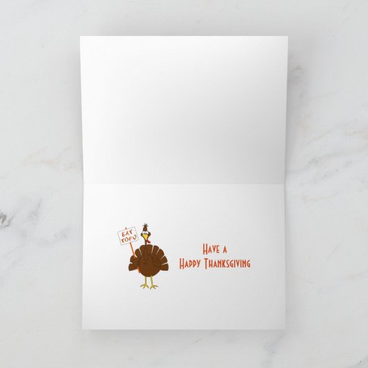 De grappige Groet van de Thanksgiving van de Dag Feestdagen Kaart (Binnen)