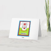 DE GRAPPIGE GROET VAN DE VERJAARDAG VAN HET RUGBY KAART (Achterkant)