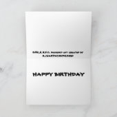 DE GRAPPIGE GROET VAN DE VERJAARDAG VAN HET RUGBY KAART (Binnen)