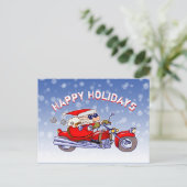 De grappige Groeten van de Vakantie van de Feestdagenkaart (Staand voorkant)