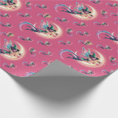 De grappige Halloween Witch, Halloween Witch, Cadeaupapier (Hoek)