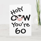 De grappige Heilige Koe u is het Wenskaart van 60 Kaart (Voorkant)