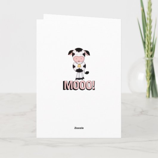 De grappige Heilige Koe u is Humoristische Kaart (Achterkant)