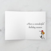 De grappige Hond van de Brak in het Art. van Feestdagen Kaart (Binnen)