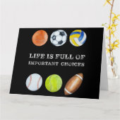 De grappige Humor van de Sport Leven vol belangrij Kaart (Gele Bloem)