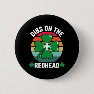 De grappige Ierse dag van de sint-janskruid overva Ronde Button 5,7 Cm
