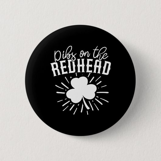 De grappige Ierse dag van de sint-janskruid overva Ronde Button 5,7 Cm (Voorkant)