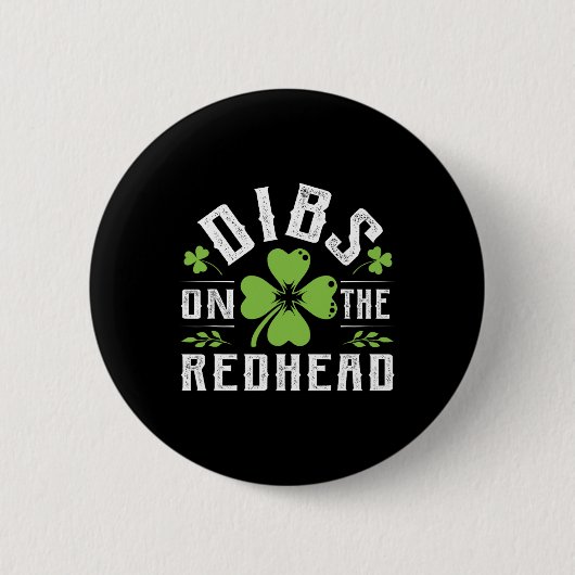 De grappige Ierse dag van de sint-janskruid overva Ronde Button 5,7 Cm (Voorkant)