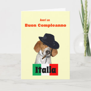 De grappige Italiaanse Kaart van de Hond van