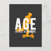 De grappige jaarleeftijd is gewoon een nummerlette aankondigingskaart (Voorkant)