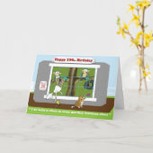 de grappige kaart aap bedrijfs 100ste van de (Gele Bloem)