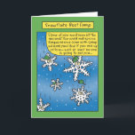 De Grappige Kaart van Boot Camp van de sneeuwvlok<br><div class="desc">Het Wenskaart van de vakantie</div>