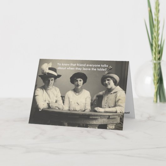 De grappige Kaart van de anti-Vriendschap (Voorkant)