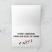 De grappige Kaart van de Cartoon van Kerstmis van (Binnen)